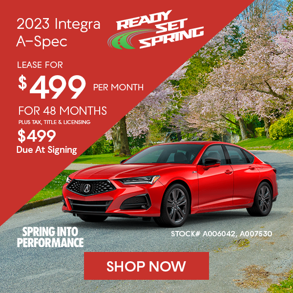 Lease for $329 per month for 48 mos.
2024 Integra CVT